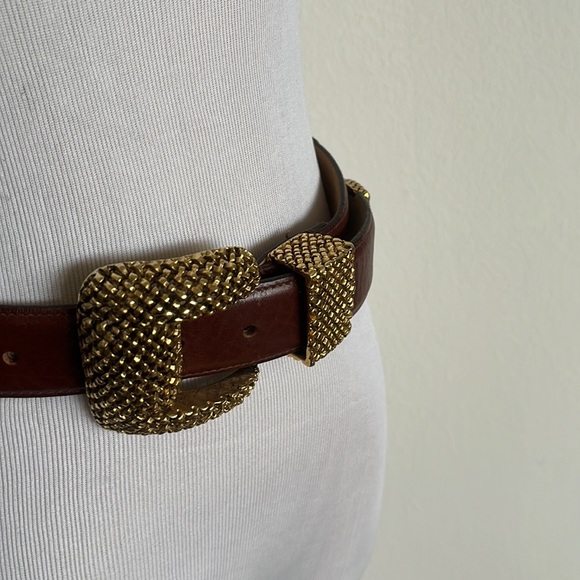 Woman’s belt brown leather clara Studio inc Size medium - Picture 5 of 8